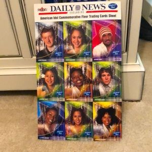American Idol Commemorative Fleer Trading Cards